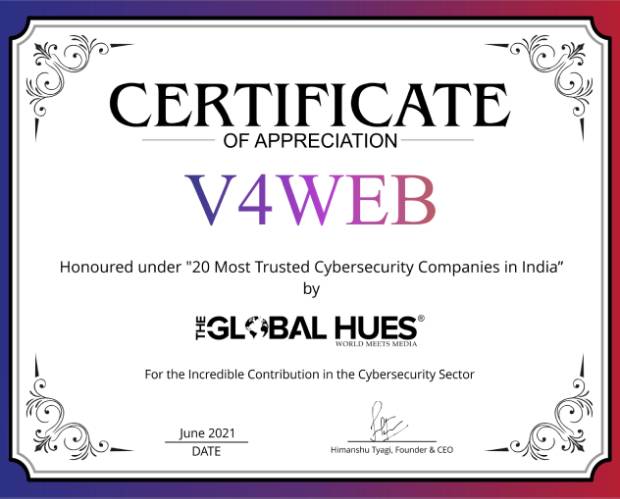 V4WEB Certificate